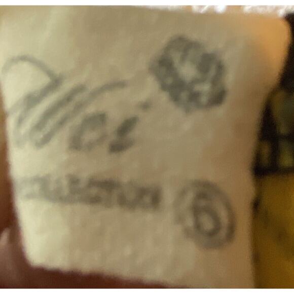 Women’s Ya-Wei Color Blocked Dress Sz 6. Sleeve Edge And Hem Are Ruffled. Comfy! - Picture 7 of 7